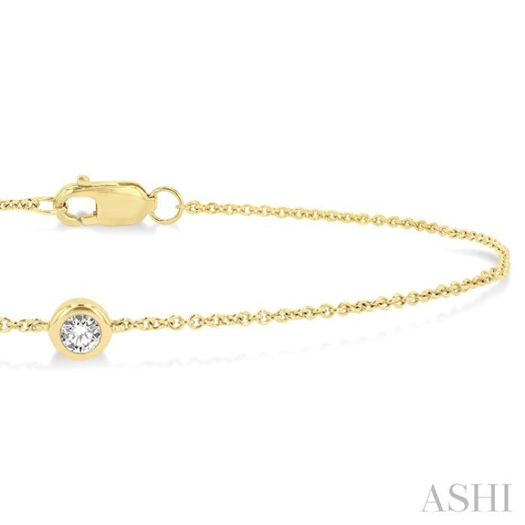 Bezel Set Petite Diamond Fashion Bracelet