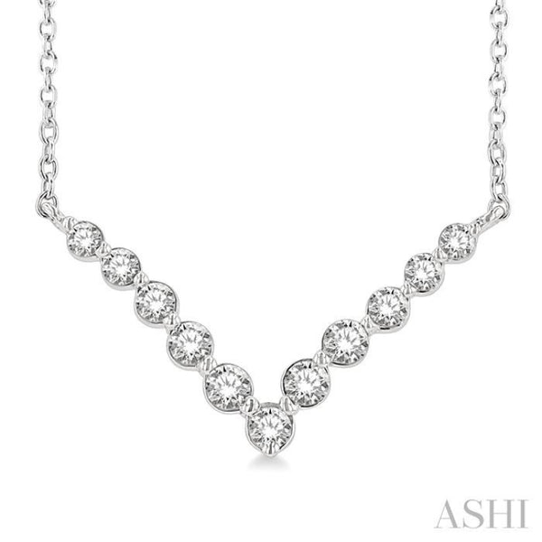 Crocker's Collection Chevron Diamond Fashion Necklace 99580CFTSNKWG -  Crocker's Jewelers