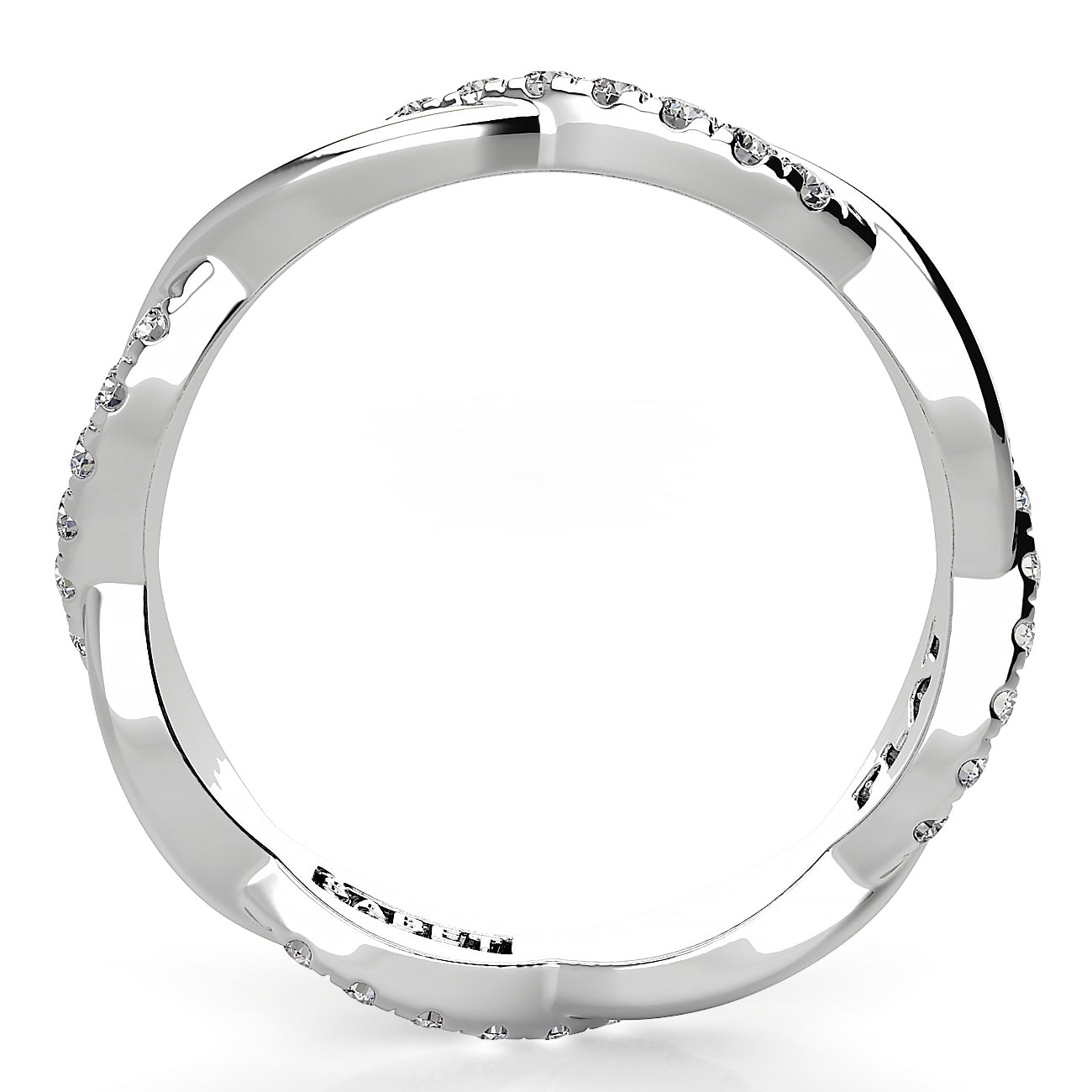 Entwined Half Twine Eternity Wedding Band 0.23ct