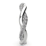 Entwined Half Twine Eternity Wedding Band 0.23ct