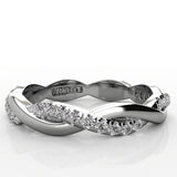 Entwined Half Twine Eternity Wedding Band 0.23ct