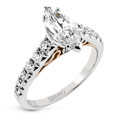 LP2356-MQ WHITE 18K SEMI WHITE-ROSE