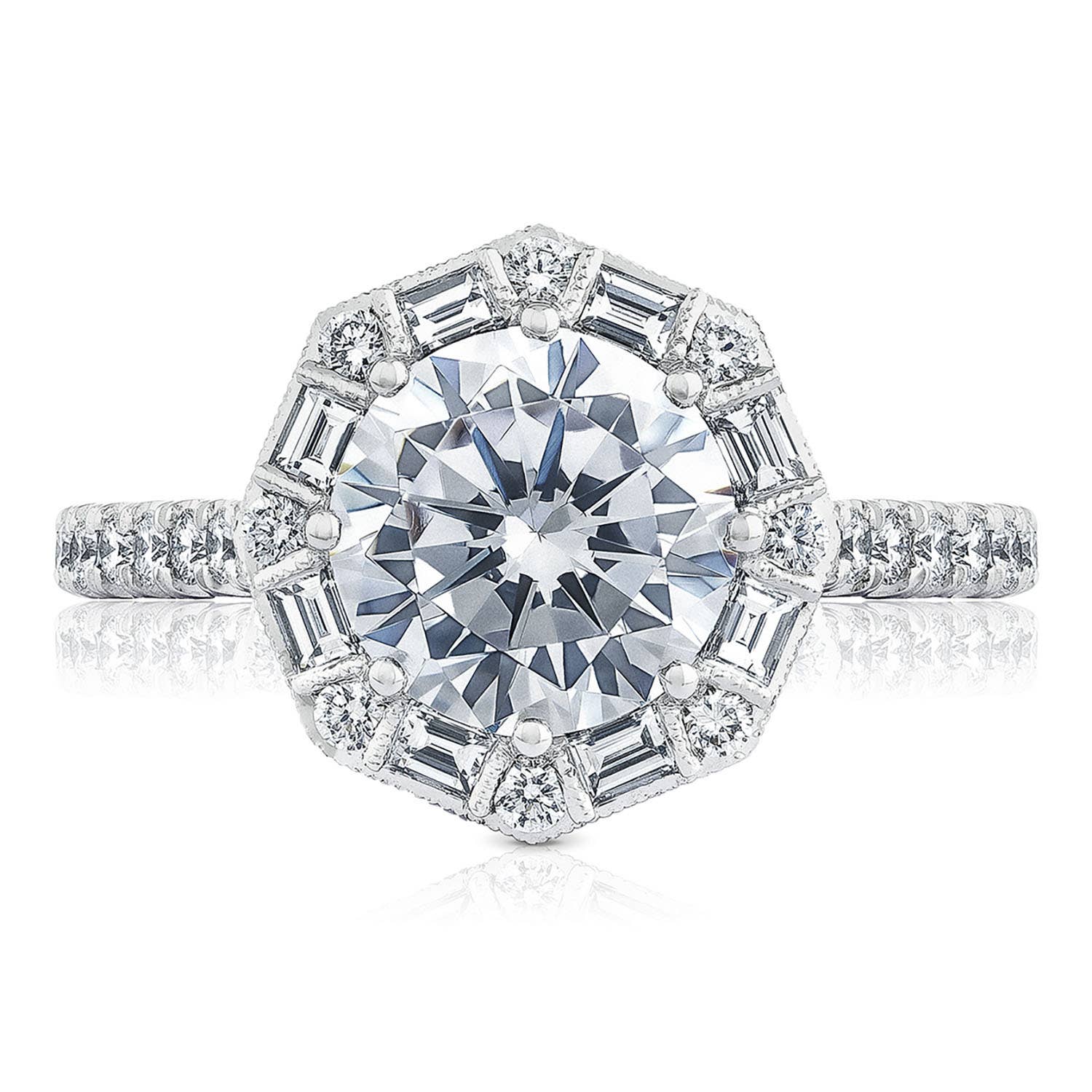 Round Bloom Engagement Ring