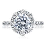 Round Bloom Engagement Ring