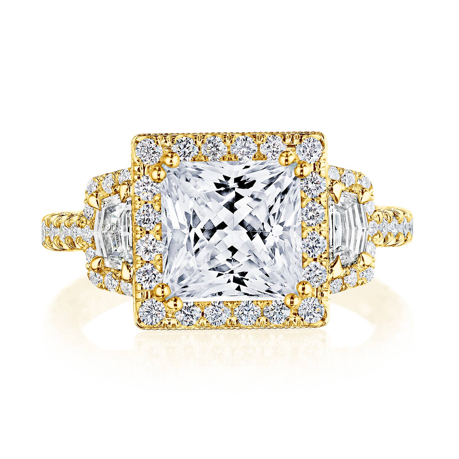 Princess 3-Stone Engagement Ring