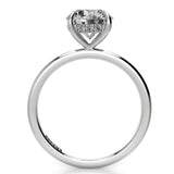 Solitaire Round Hidden Halo Engagement Ring