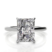 3.07 ctw RADIANT LAB GROWN DIAMOND HIDDEN HALO RING 18k White Gold, F,VS1| IGI Certified