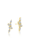 Pear Diamond Earrings in 18k Yellow Gold