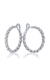 Diamond Hoop Earrings