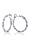 Diamond Hoop Earrings