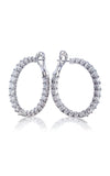 Diamond Hoop Earrings