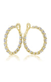 Diamond Hoop Earrings