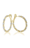 Diamond Hoop Earrings