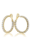 Diamond Hoop Earrings