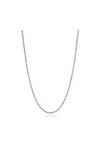 Pear Diamond Tennis Necklace in 18k Rose Gold