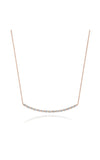 Pear Diamond Necklace in 18k Rose Gold