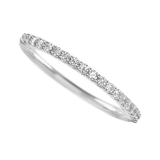 14K White Gold band with 21 Round Lab Grown Diamond having TCW-.32