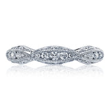 Twist with Diamond Accent Wedding Band