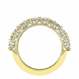 East West Marquise and Pear Mosaic Band