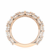 East West Marquise and Pear Mosaic Band