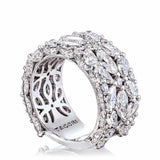 East West Marquise and Pear Mosaic Band