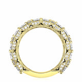 East West Marquise and Pear Mosaic Band