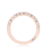French Pavé Diamond Wedding Band