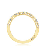 French Pavé Diamond Wedding Band