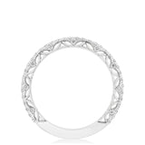 French Pavé Diamond Wedding Band