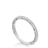 French Pavé Diamond Wedding Band