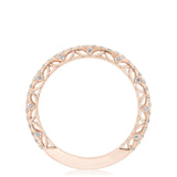 French Pavé Diamond Wedding Band