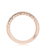 French Pavé Diamond Wedding Band