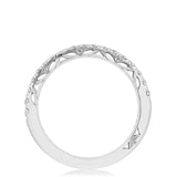 French Pavé Diamond Wedding Band