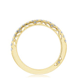 French Pavé Diamond Wedding Band