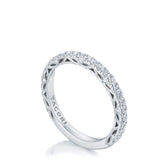 French Pavé Diamond Wedding Band