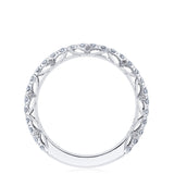 French Pavé Diamond Wedding Band