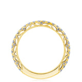 French Pavé Diamond Wedding Band