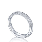 Triple Row Pavé Wedding Band