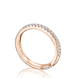Single Row Pavé Wedding Band