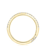 Single Row Pavé Wedding Band