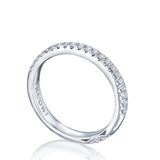 Single Row Pavé Wedding Band