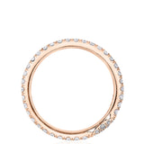 Single Row Pavé Wedding Band