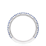 Crescent Crown Ring with Sapphire