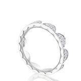 Crescent Crown Ring with Diamond