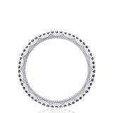 Crescent Crown Ring with Black Diamond