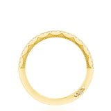 Crescent Crown Ring with Diamond