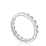 Crescent Crown Ring with Diamond