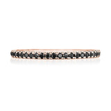 String of Black Diamonds Ring