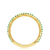 String of Emeralds Ring