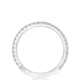 French Pavé Diamond Wedding Band - 2mm